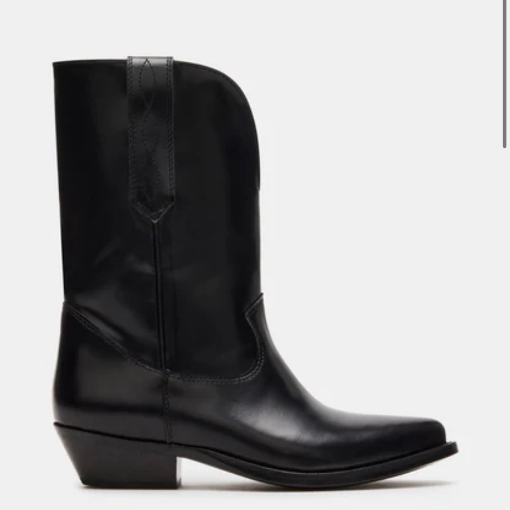 Black cowboy boots - brand new in box